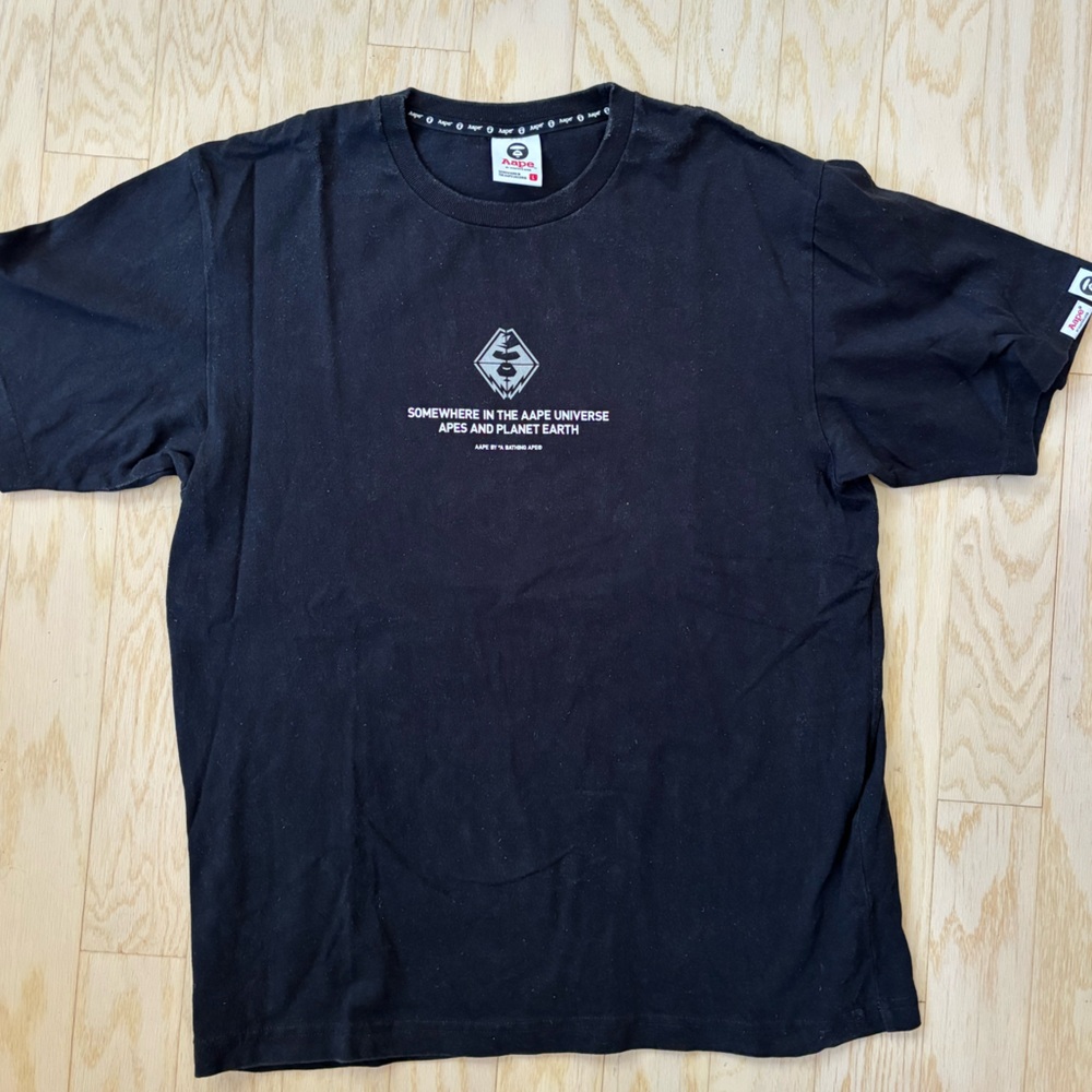 AAPE by BAPE black graphic tee